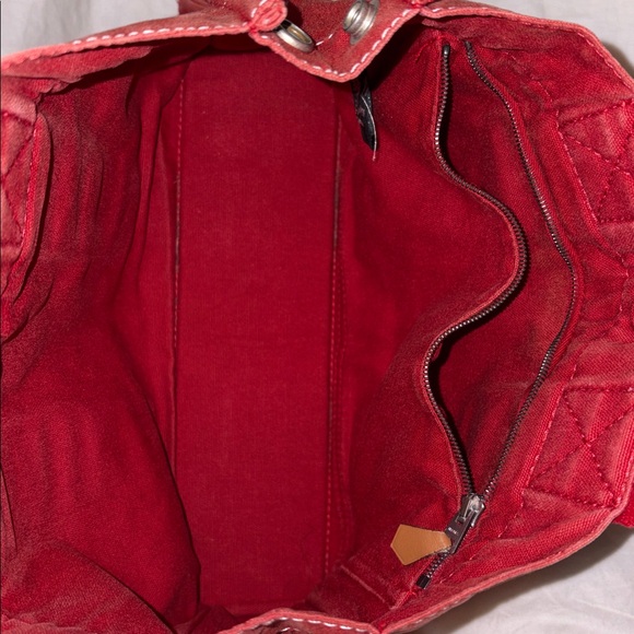 RED HERMÈS TOTE Deauville PM - Picture 14 of 17